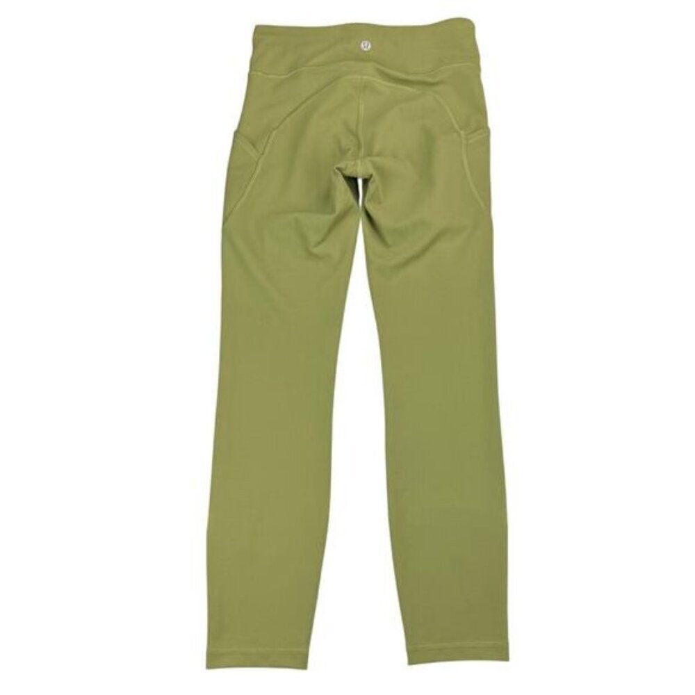 Lululemon Invigorate High-Rise Tight 25" Everlux In Bronze Green Size 4 - Picture 8 of 9